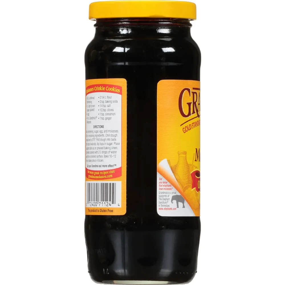 Grandmas Unsulphured Molasses, Original, 12 Ounce