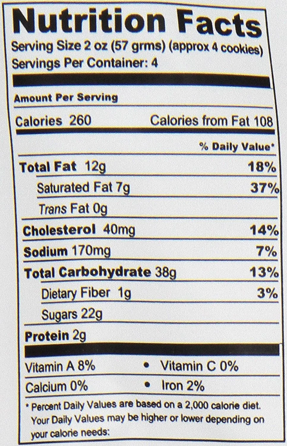 Wow Baking Gluten Free Chocolate Chip Cookie, 8 oz