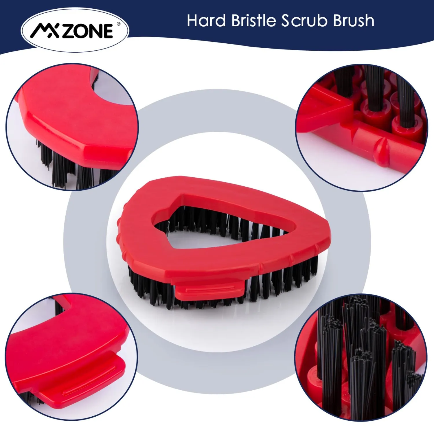 Scrubber Mop Head Replacement Compatible with O Cedar EasyWring 1 Tank System, Spin Mop Scrub Brush Head, Hard Bristle Cleaning Brush Attachment for Kitchen Tile Floor, Not Fit RinseClean