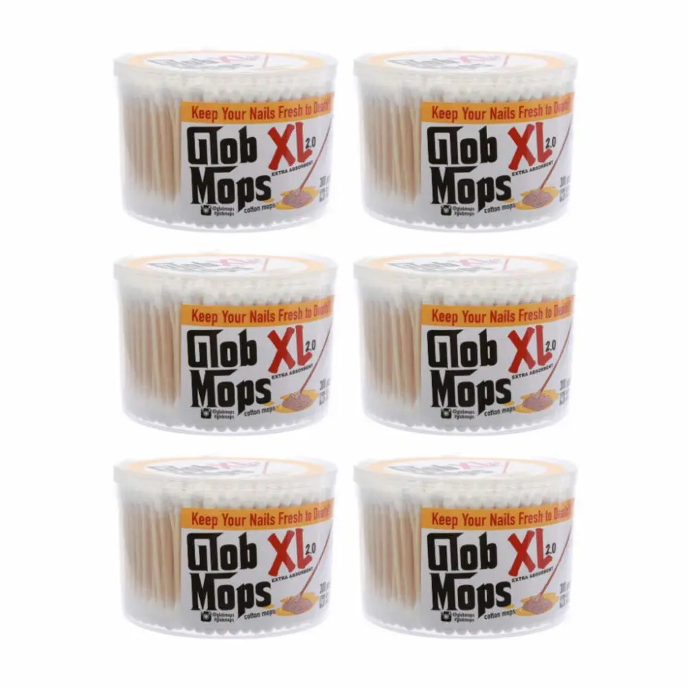 XL 2.0 Cotton Swabs 6-Pack Bundle | Extra Absorbent | Eco-Friendly | 1800 Total Mops