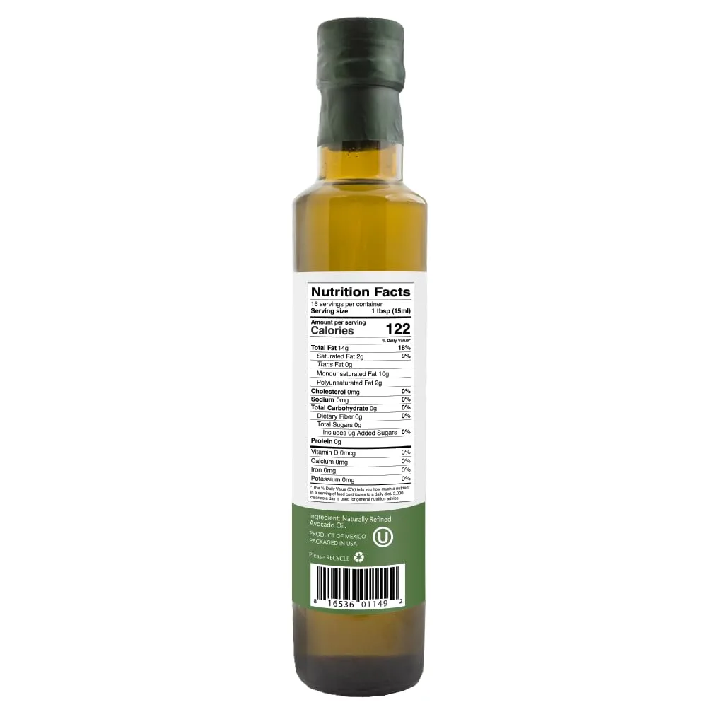 Kevala Avocado Oil, Refined, 8 Ounce