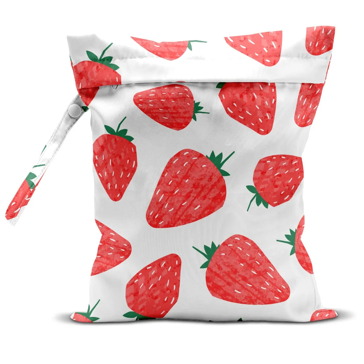 Wet Bag, Wet Dry Bag, Wet Bag for Swimsuit, Travel, Beach, Pool, Diapers, Dirty Yoga Gym Clothes, Makeup Bag, Waterproof Reusable Fruit D閏or Orange Strawberry