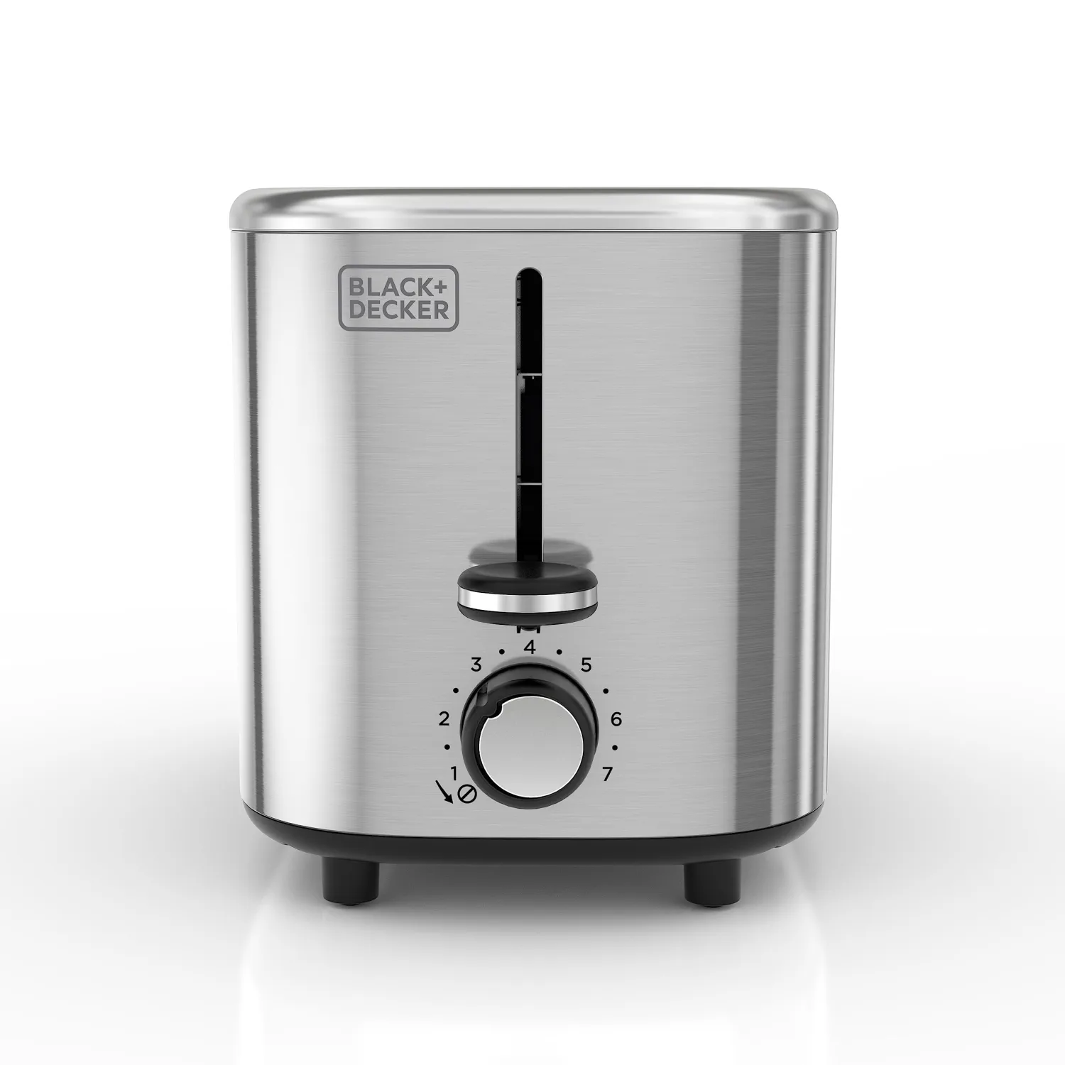 BLACK+DECKER® 2-Slice Toaster with 7 Toast Shade Settings, Extra-Wide Slots for Bagels, Stainless Steel Exterior Finish
