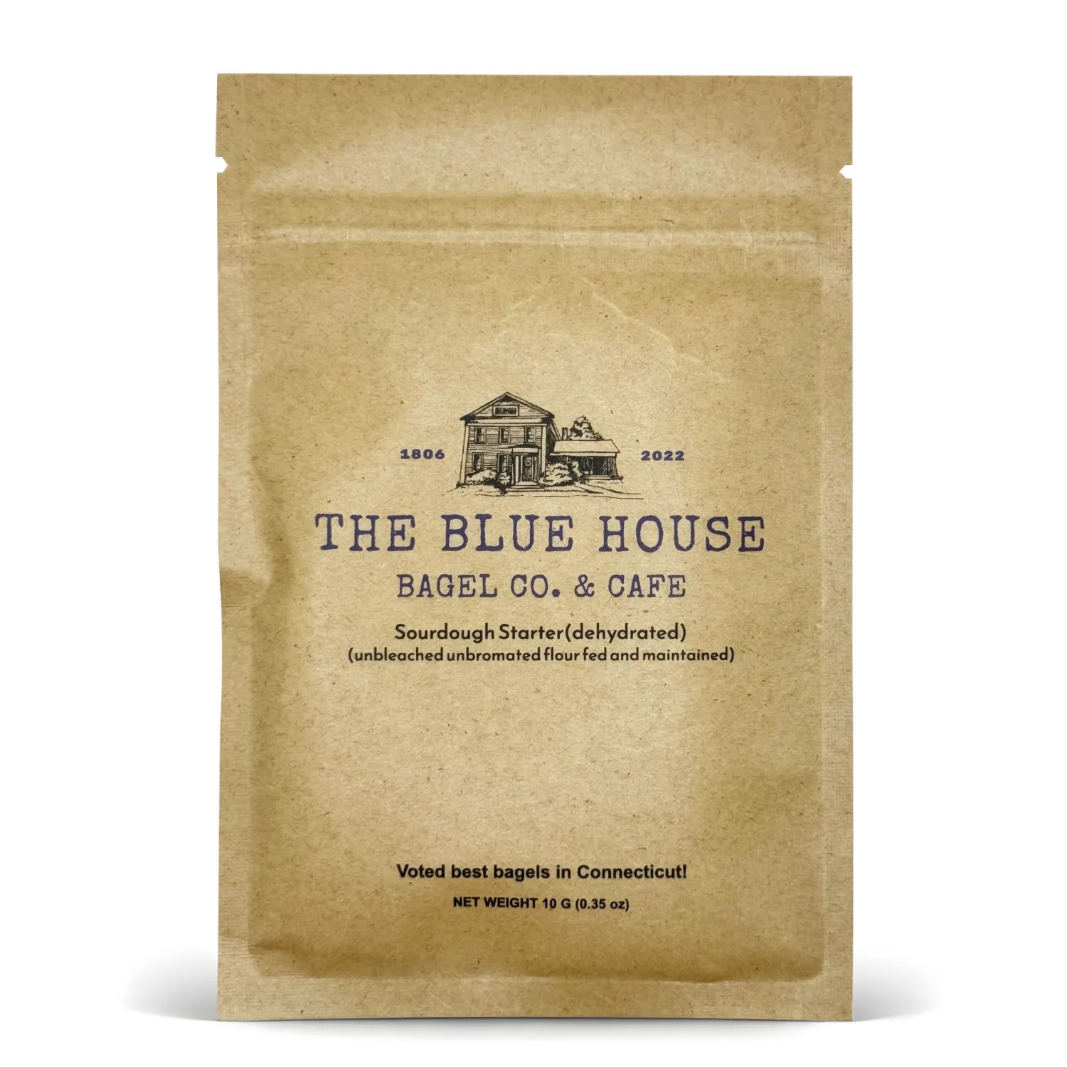 The Blue House Bagel Co Dehydrated Sourdough Starter - Mama Blue | Voted Best Bagels in Connecticut |137 - Year Italian Heritage, Artisan-Raised | non-GMO | Perfect for Bread, Bagels, Pizza Dough | Beginner Friendly with Step-by-Step Instructions |10 Grams