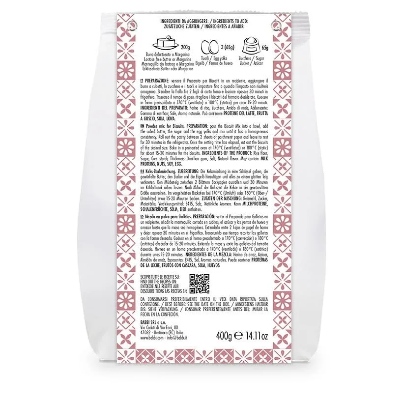 Babbi Home Bakery Gluten Free Baking Mixes - Premium Artisan Mixes for Cakes, Cookies, Bread & More | Easy to Use (Single Pack, Biscuit Mix)