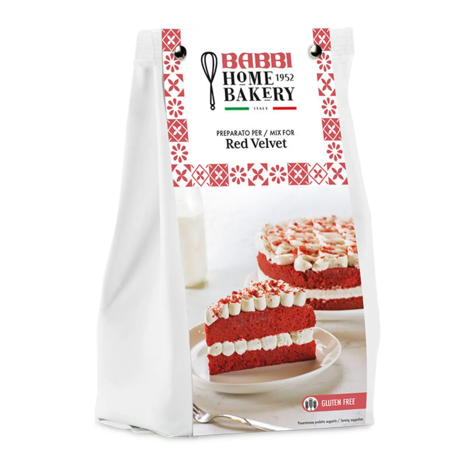 Babbi Home Bakery Gluten Free Baking Mixes - Premium Artisan Mixes for Cakes, Cookies, Bread & More | Easy to Use (Single Pack, Red Velvet Mix)