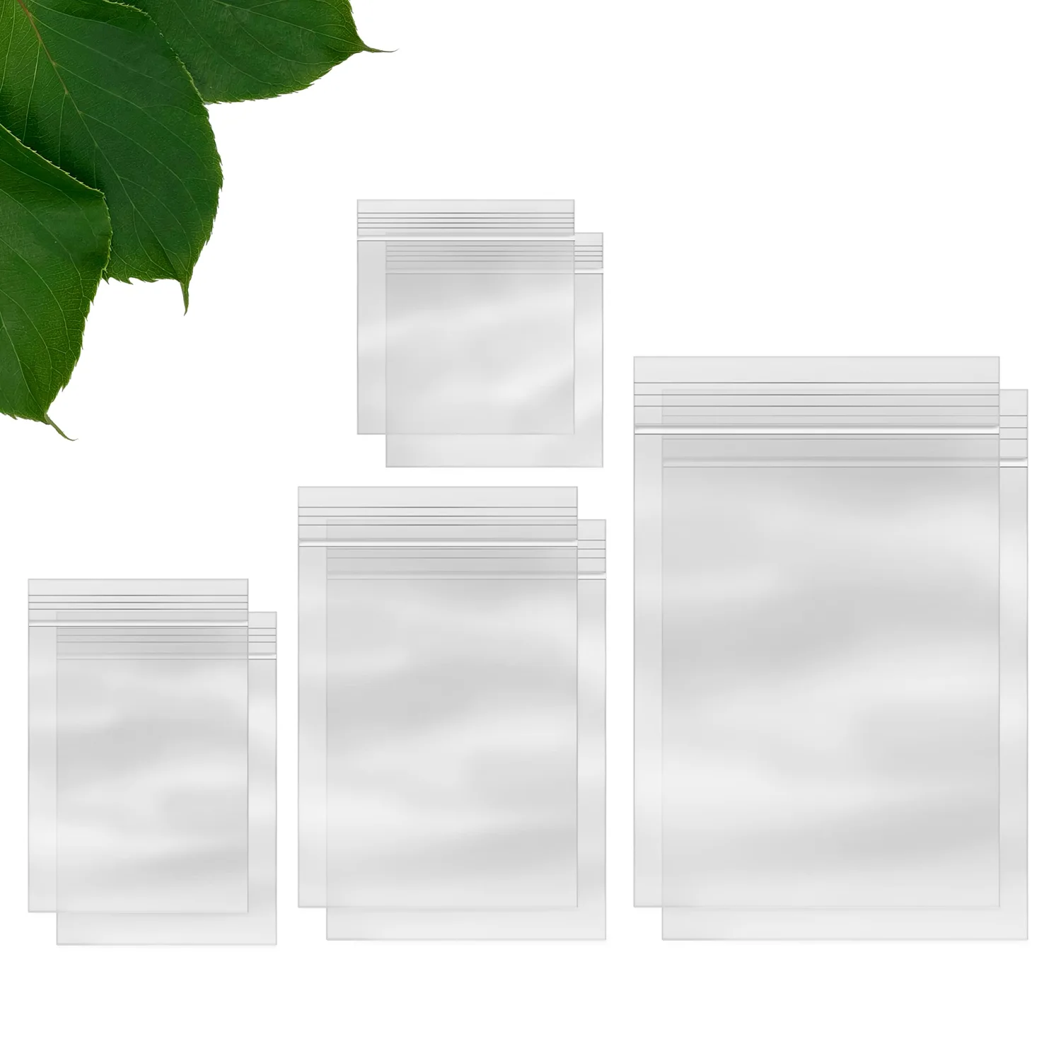 Bundle Plastic Bags – 4 Sizes (400 Count) – 2" x 2" (100), 2" x 3" (100), 3" x 4" (100), 4" x 6" (100) – Zip Bag Assorted Size, Zip Bags Various Sizes, Zipper Lock, Baggies