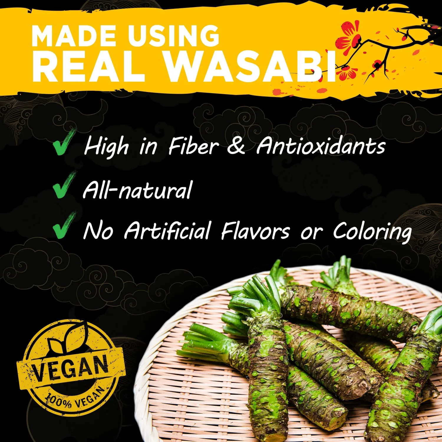 Wasabi-O Real Wasabi Paste by Chef Kani - Authentic Japanese Fresh Flavor in Squeeze Tube Ideal for Sushi, Meat, Seafood, Vegetarian, Sauce, Mayo - Premium, Creamy Mild Heat, Pungent, Organic 1.52 Oz