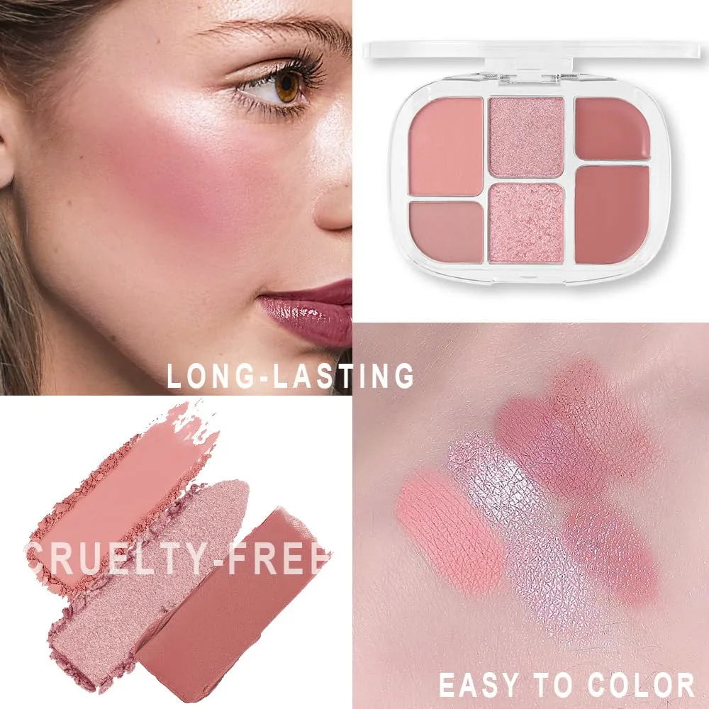 The Best of the Best Baked Palette - Full Size - Includes Bronzer, Blush, 2 Highlighters and 3 Eyeshadows (02#, 1 Count (Pack of 1))