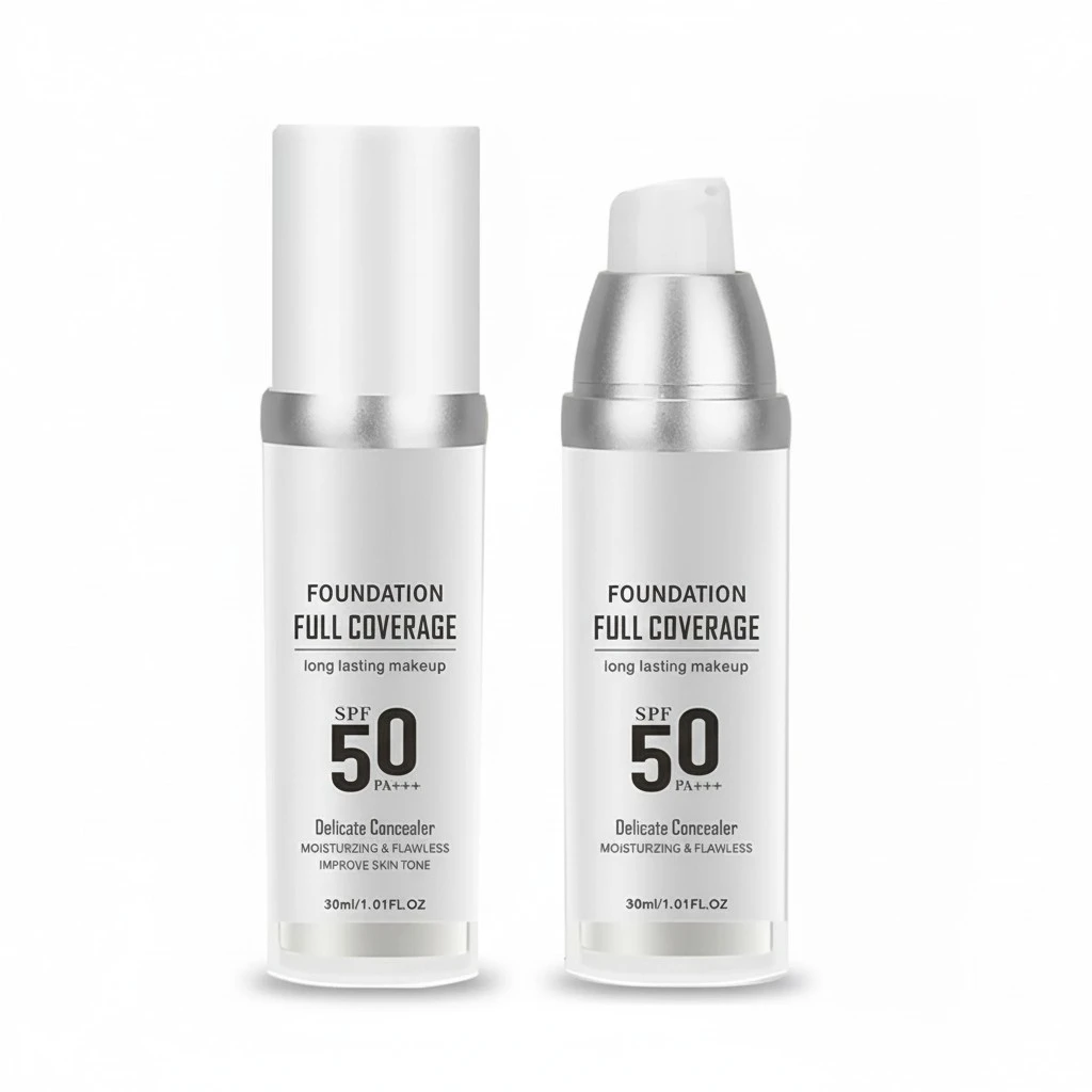 Color Changing Foundation, Waterproof Moisturizing Foundation Makeup Base BB Cream Concealer Full Coverage Hides SPF 50 PA+++ Sunscreen Isolation Cream