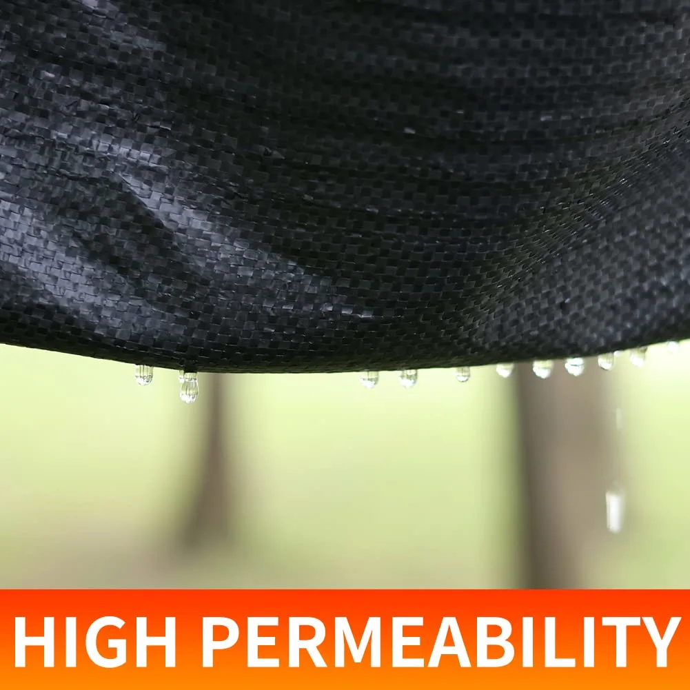 2.4oz-4FTx50FT Weed Barrier Landscape Fabric - Durable Weed Block Gardening Ground Cover Mat, Woven Geotextile Fabric for Underlayment, Commercial Driveway Stabilization, Weed Control Cloth