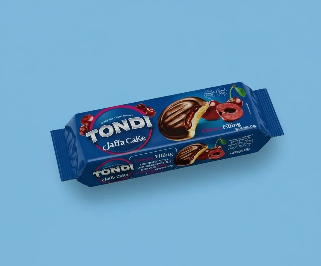 Tondi Variety Pack European Biscuits, Jaffa Cakes Cherry Filling Pack of 3 137g/each