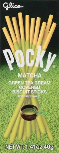Pocky Matcha Green Tea Covered Biscuit Sticks, 1.41 oz
