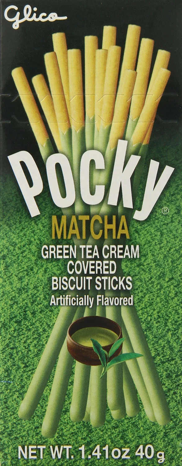 Pocky Matcha Green Tea Covered Biscuit Sticks, 1.41 oz
