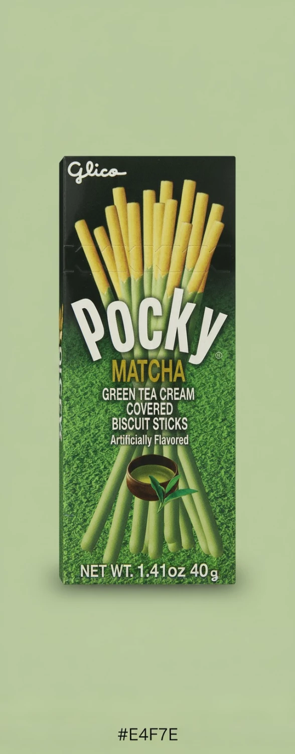 Pocky Matcha Green Tea Covered Biscuit Sticks, 1.41 oz