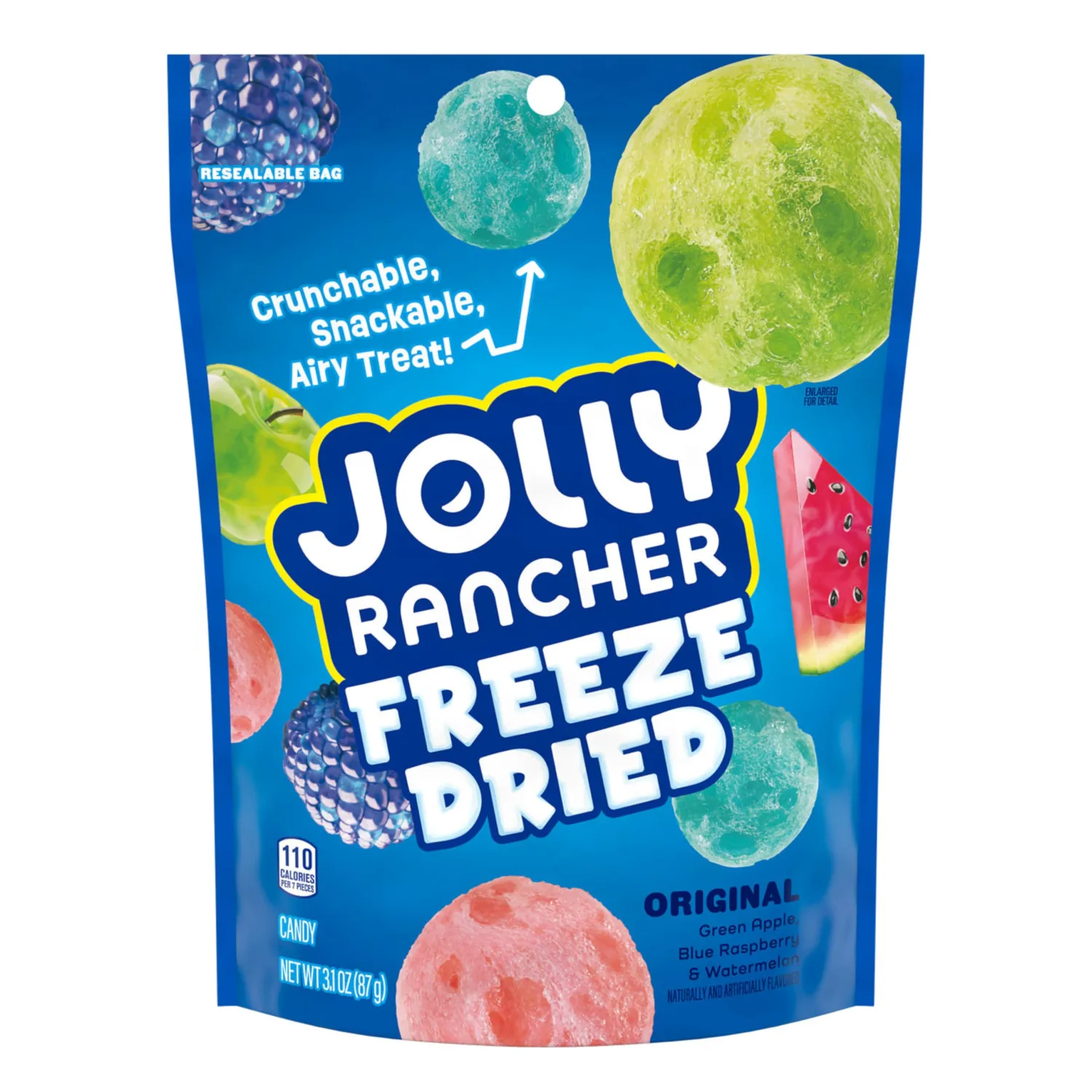 JOLLY RANCHER Freeze Dried Original Fruit Flavored Candy Bag, 3.1 oz