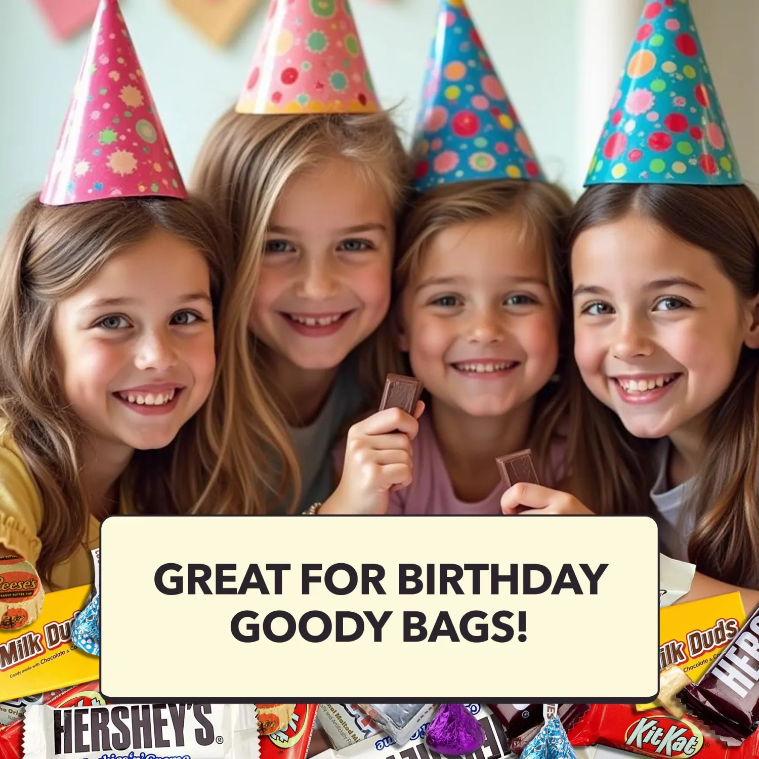 Chocolate Candy Variety Pack - 1 lb Bulk Assorted Miniatures Individually Wrapped Bars - Candy, Party Bag - Dark & Milk - Mini Chocolates