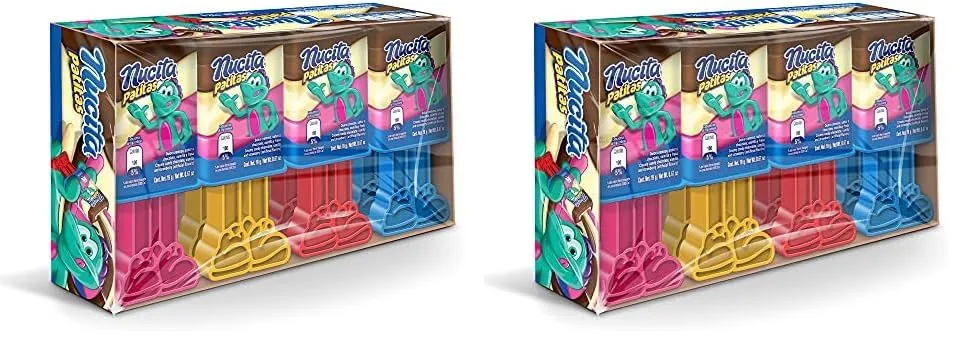 Nucita Patitas Candy | Creamy Candy for Children | Chocolate, Vanilla & Strawberry Flavors | 5.3 Ounce (Pack of 2)