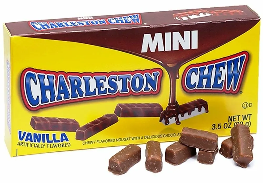 Charleston Chew - Chocolate Coated Chewy Nougat Bar, Old Fashioned Chocolate Candy - 3.5 Oz, Vanilla