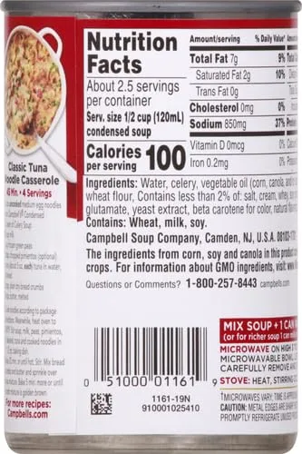 Campbell's Condensed Cream of Celery Soup, 10.5 oz Can (Pack of 4)