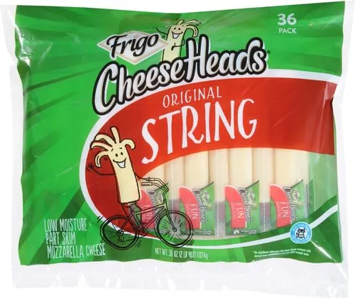 Frigo Cheese Heads, Regular String Cheese, 36 Count