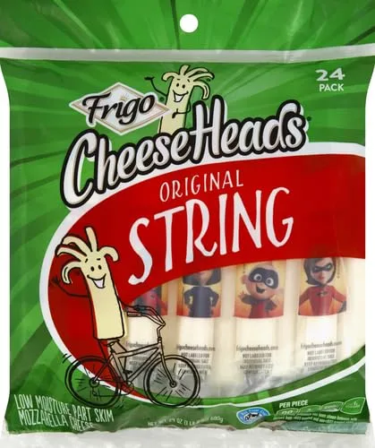 Frigo Cheese Heads, String Cheese, 24 Count
