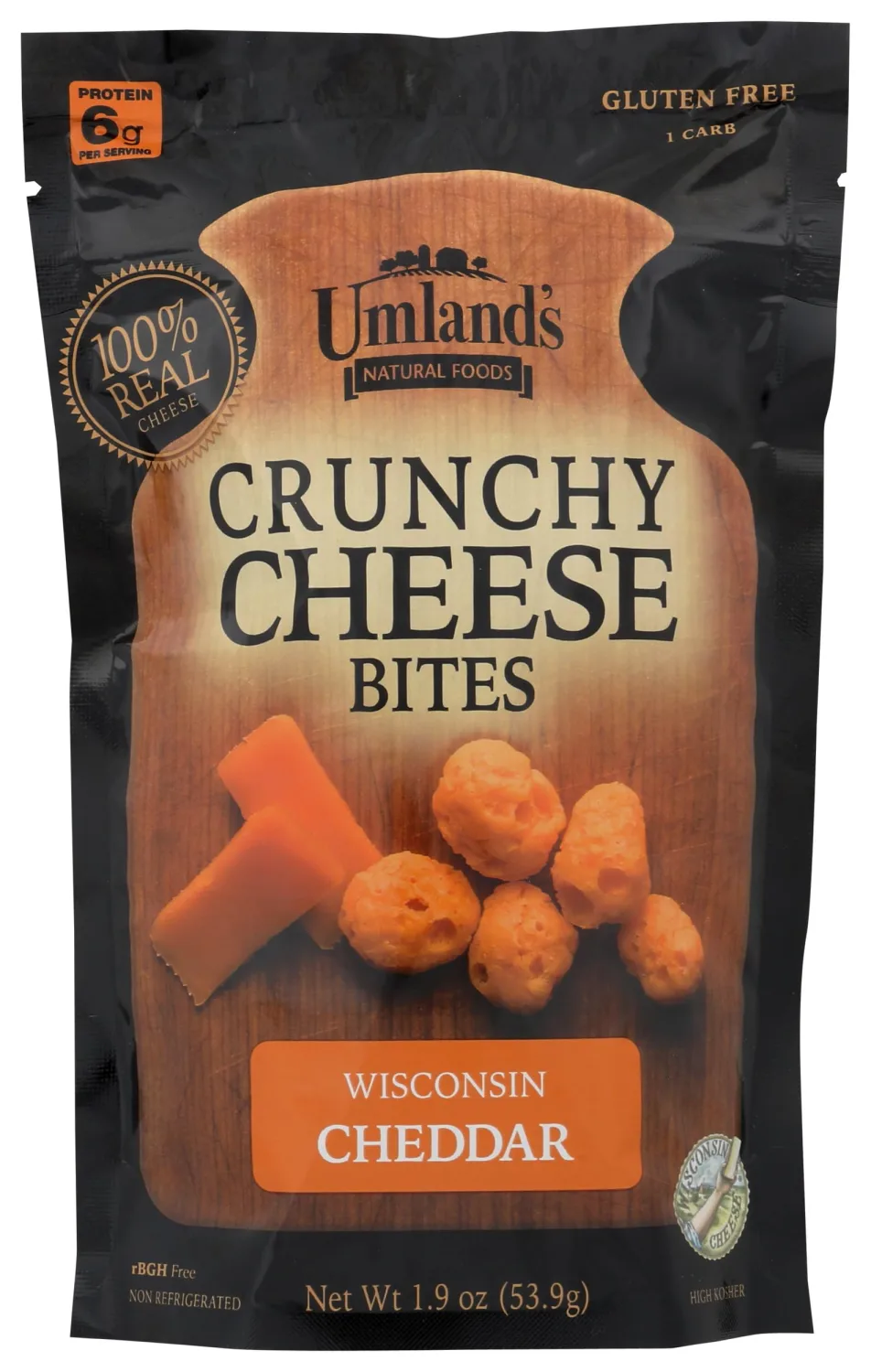 Umland's Crunchy Cheddar Cheese Bites, 1.9 OZ