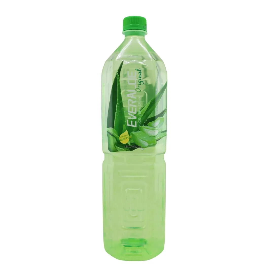 (Pack of 1) EverAloe Original ALOE VERA Drink || Real Aloe Pulp || Vegan || Gluten Free || Aloe Vera Juice