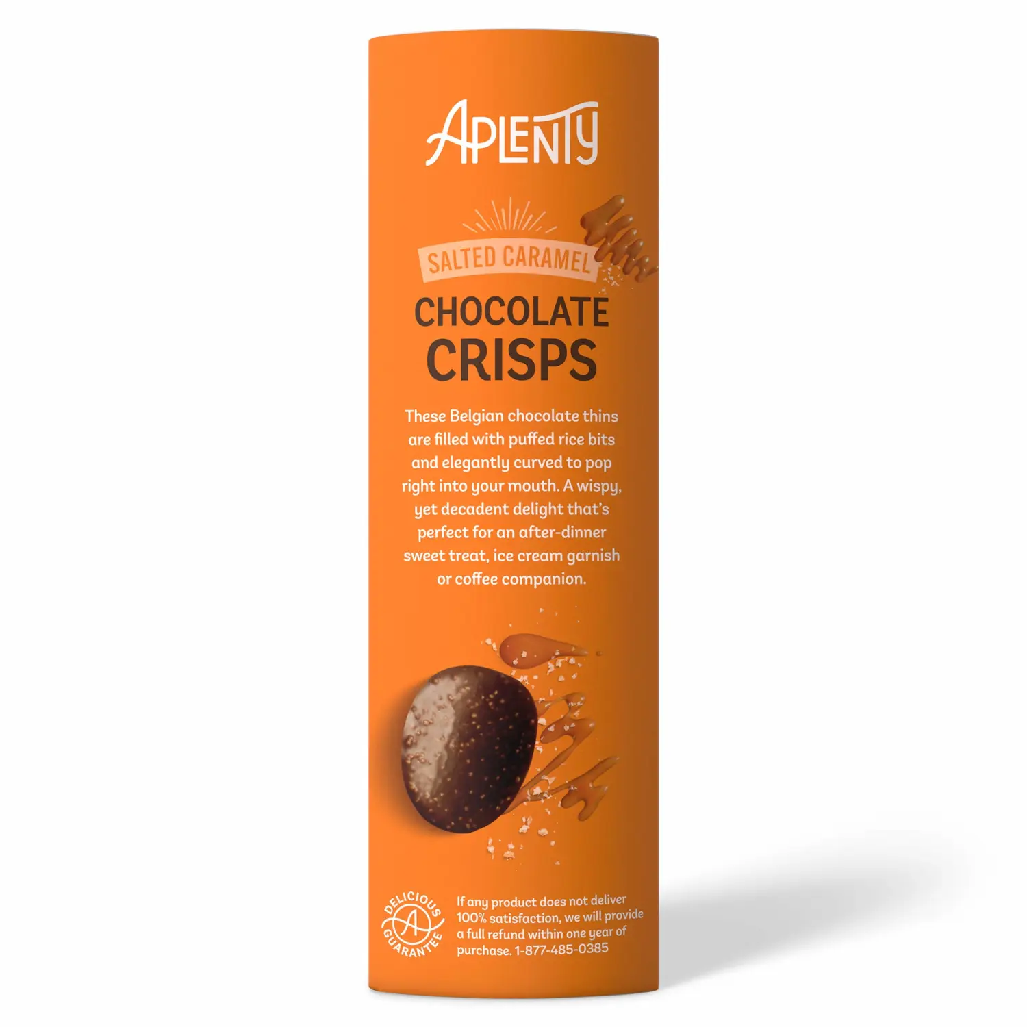 Amazon Brand, Aplenty Salted Caramel Chocolate Crisps, 4.4 Oz