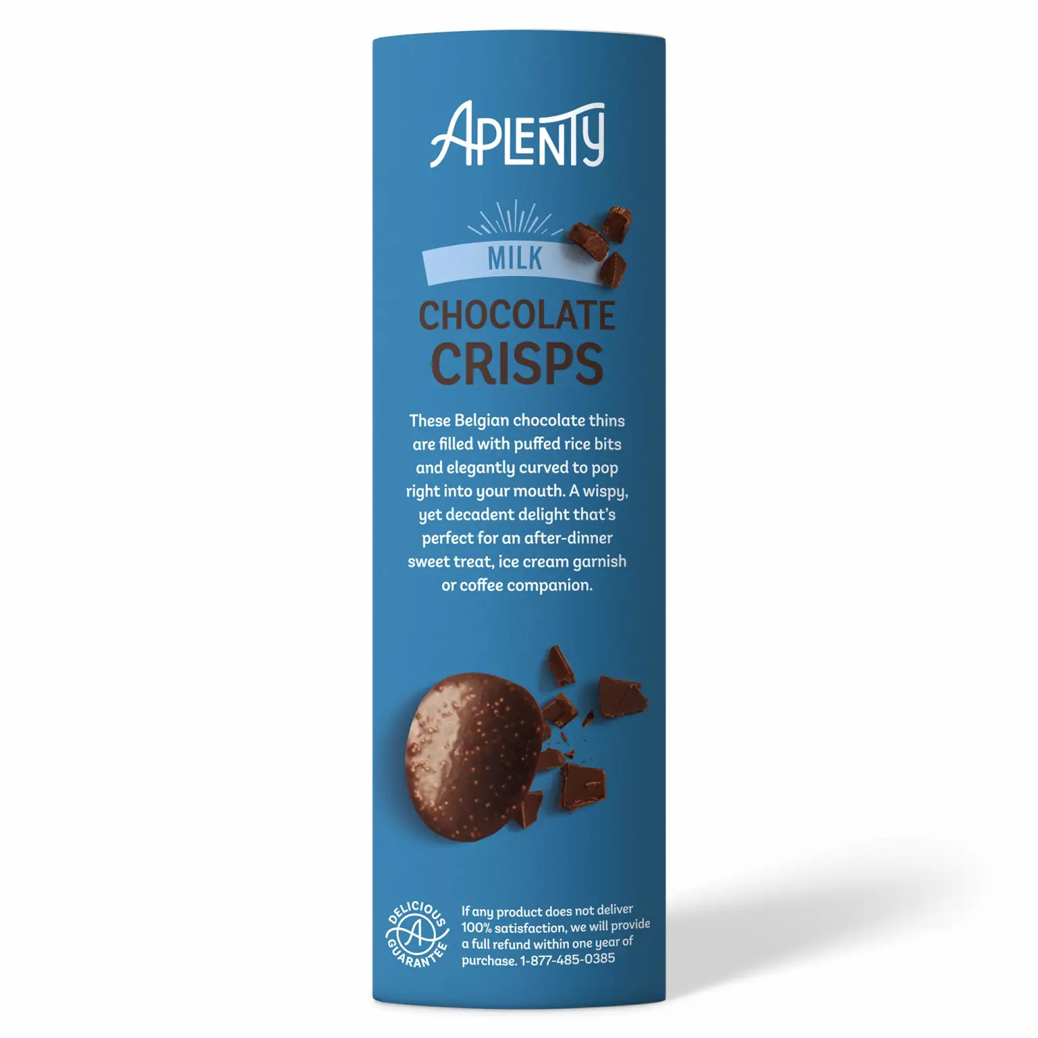 Amazon Brand, Aplenty Milk Chocolate Crisps, 4.4 Oz
