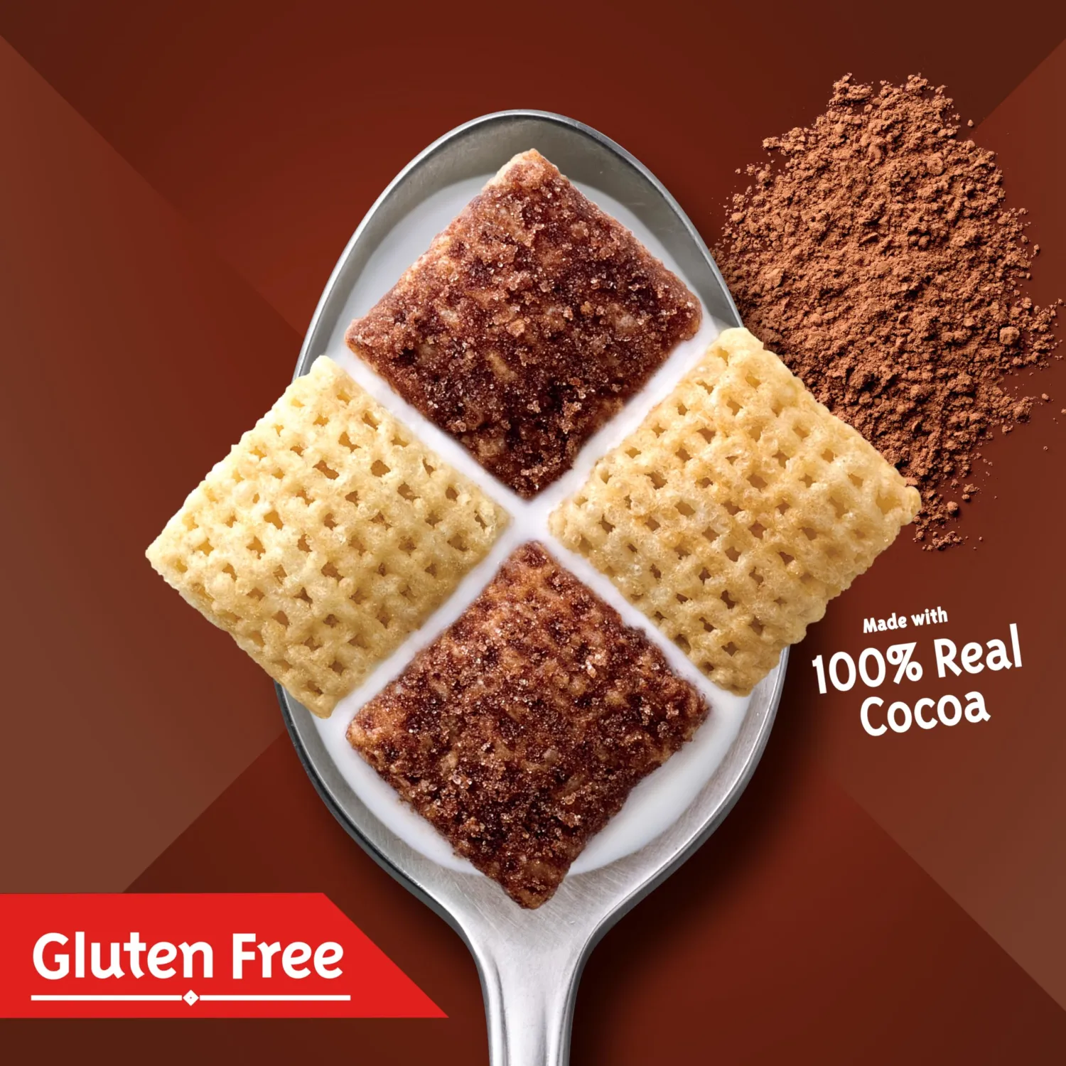 Chocolate Chex Cereal, Gluten Free Breakfast Cereal, Made with Whole Grain, Family Size, 20.3 oz