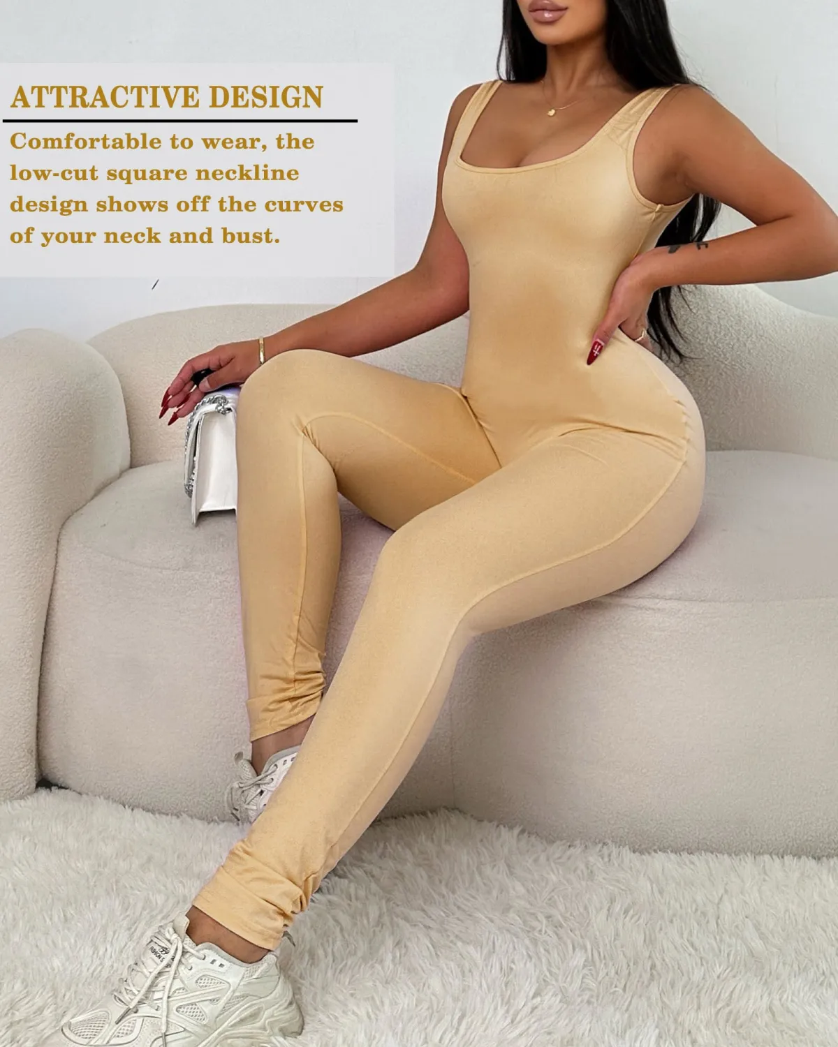 One Piece Jumpsuit Full Body Suits Workout Jumpsuits for Women Workout Outfits Full Bodysuits for Women Pants Yoga Gym