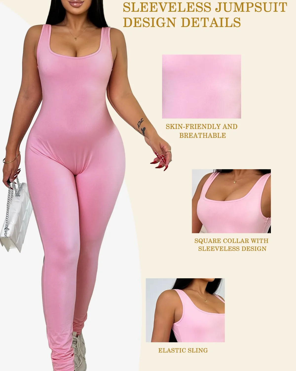 One Piece Jumpsuit Full Body Suits Workout Jumpsuits for Women Workout Outfits Full Bodysuits for Women Pants Yoga Gym