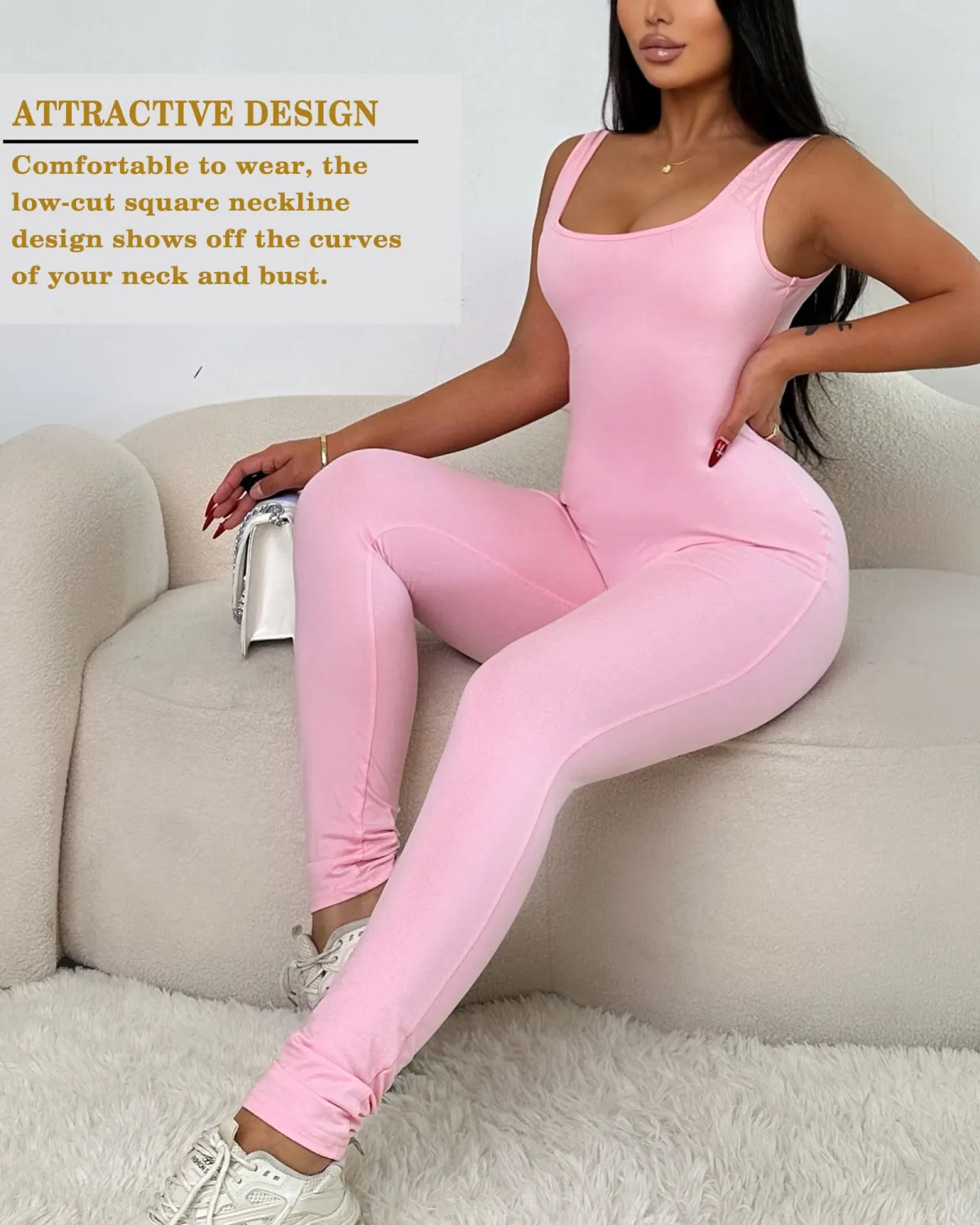 One Piece Jumpsuit Full Body Suits Workout Jumpsuits for Women Workout Outfits Full Bodysuits for Women Pants Yoga Gym