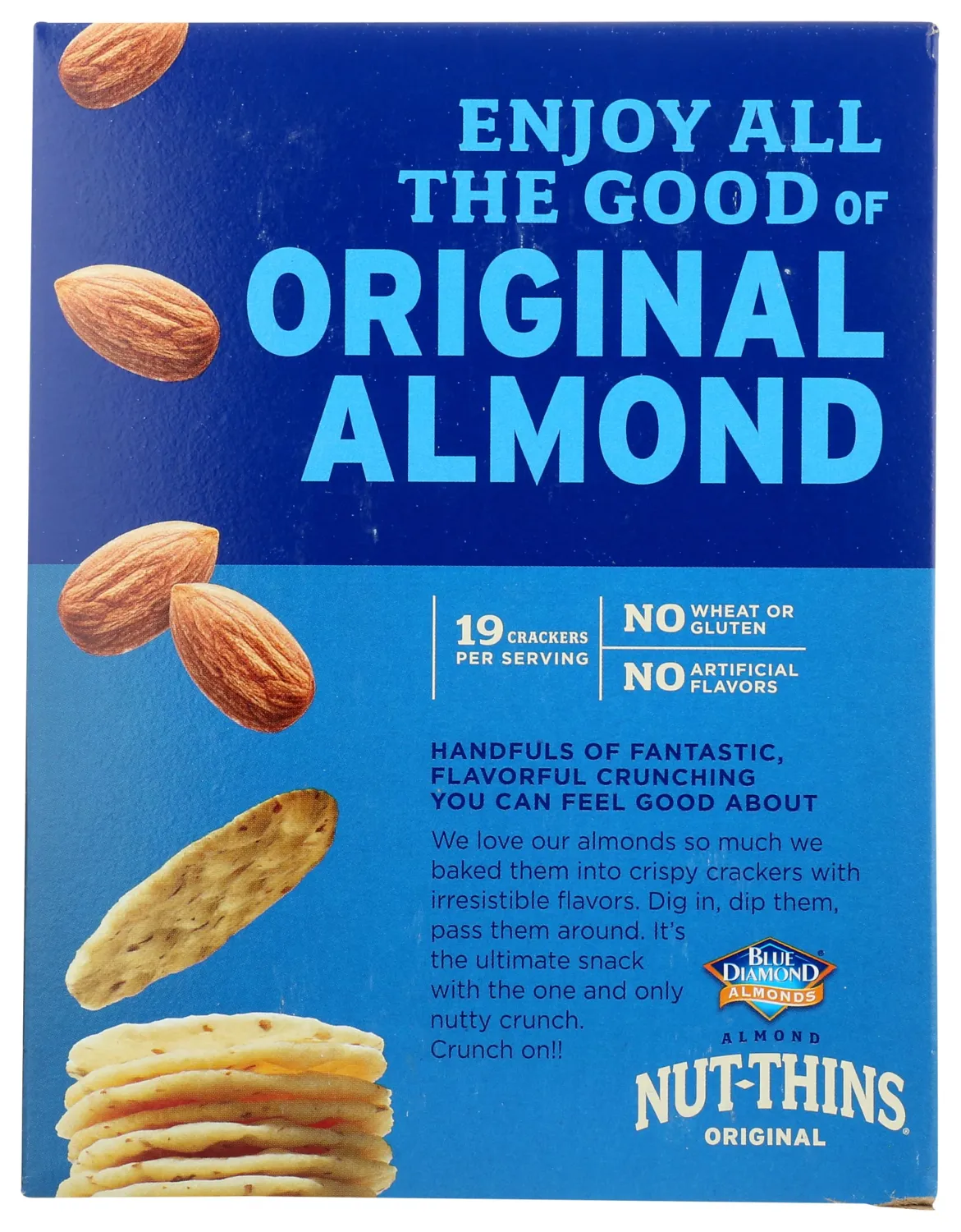 Blue Diamond Almond Nut-Thins, Nut And Rice Cracker -- 4.25