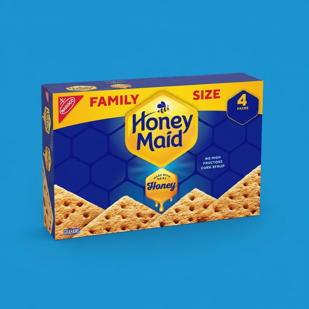 Honey Maid Graham Crackers, Lunch Snacks, Family Size, 19.2 oz