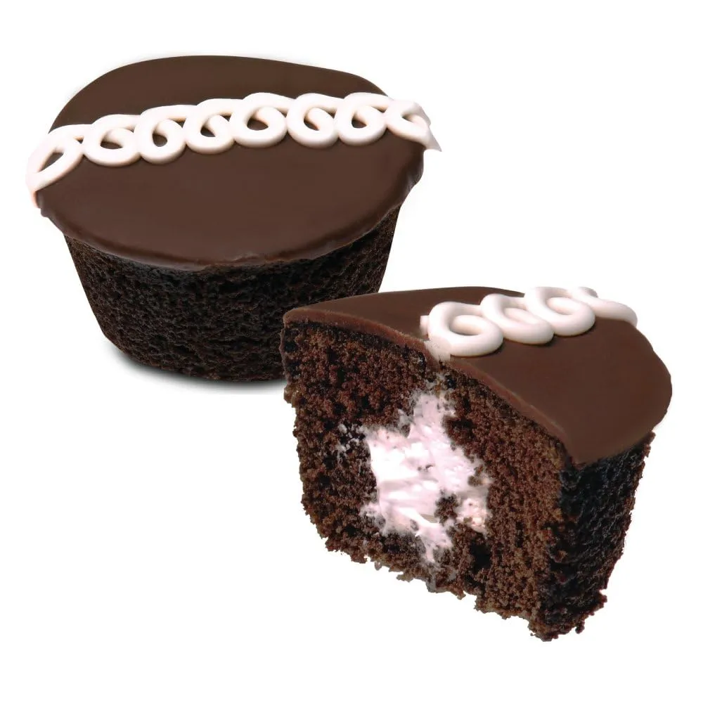 The Snack Store Bundle Hostess Chocolate Cupcakes, 12.7 oz, 3 Boxes of 8 Count, 24 Total Cupcakes!