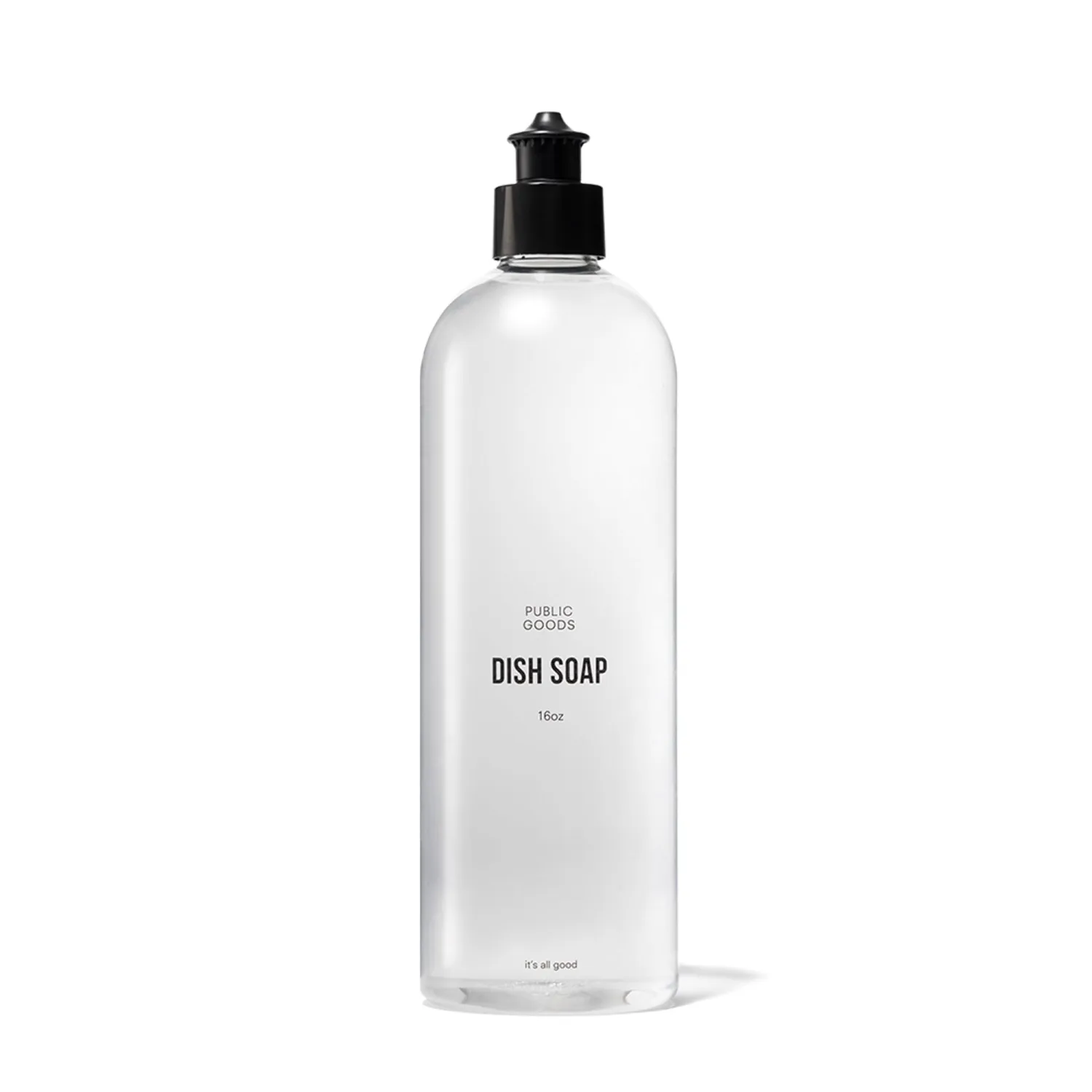 Public Goods Natural Dish Soap | Kitchen Soap | Plant-Based & Vegan Friendly | Clear Dish Detergent Liquid | Concentrated Formula | Made in USA | Mandarin Basil | 16 Fl Oz