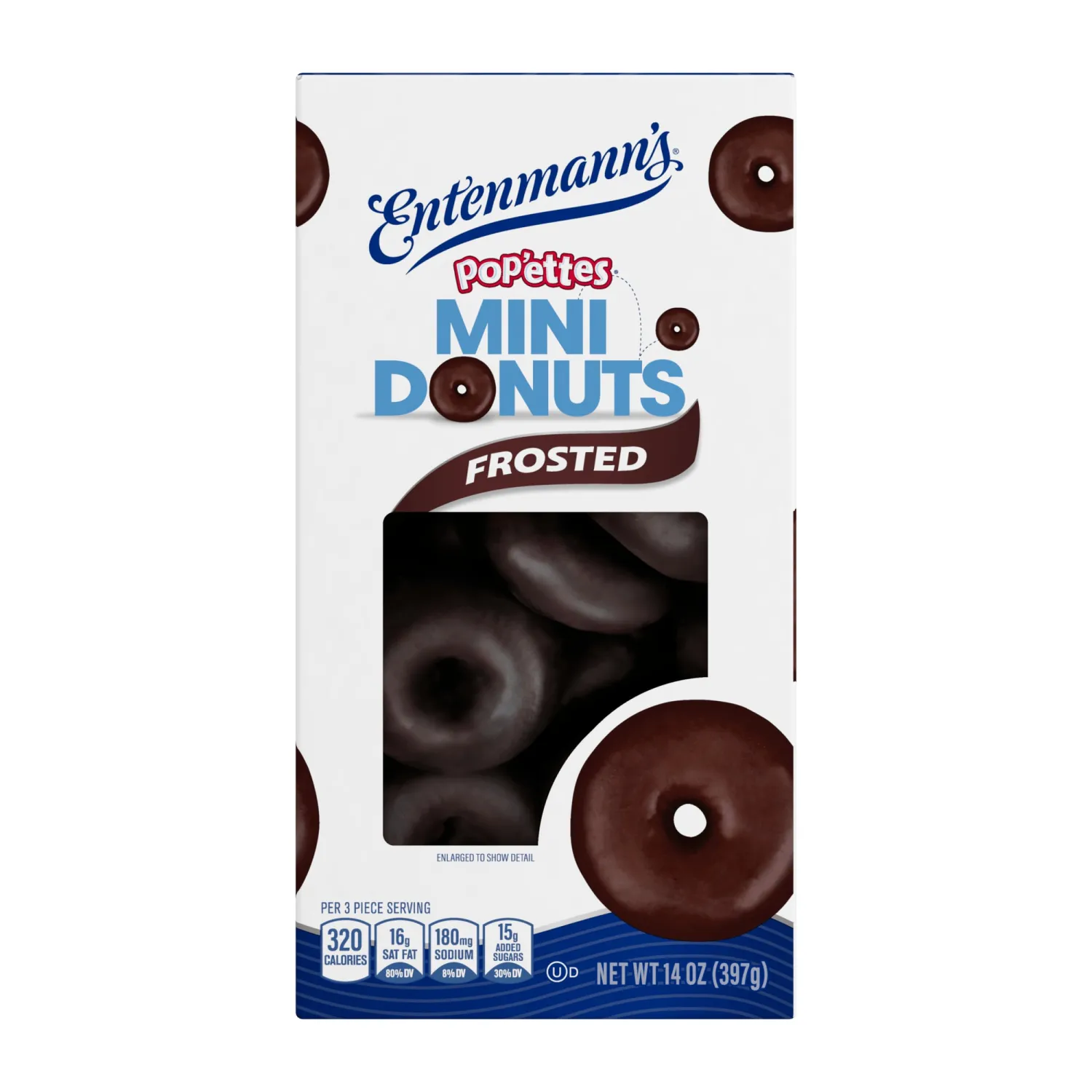 Entenmann’s Pop’ettes Frosted Mini Donuts, 14 oz