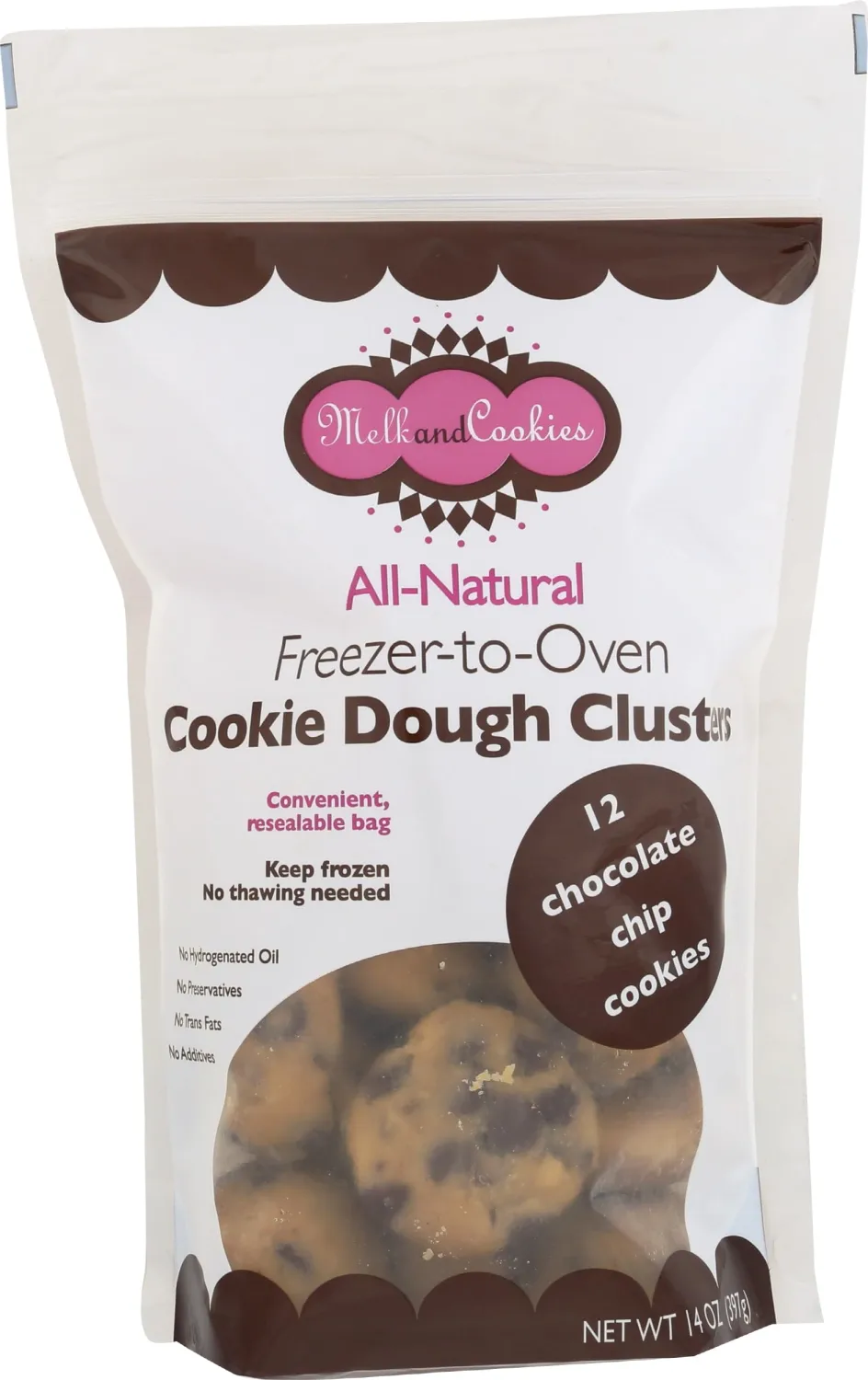 MELK AND COOKIES Chocolate Chip Cookie Dough, 14 OZ