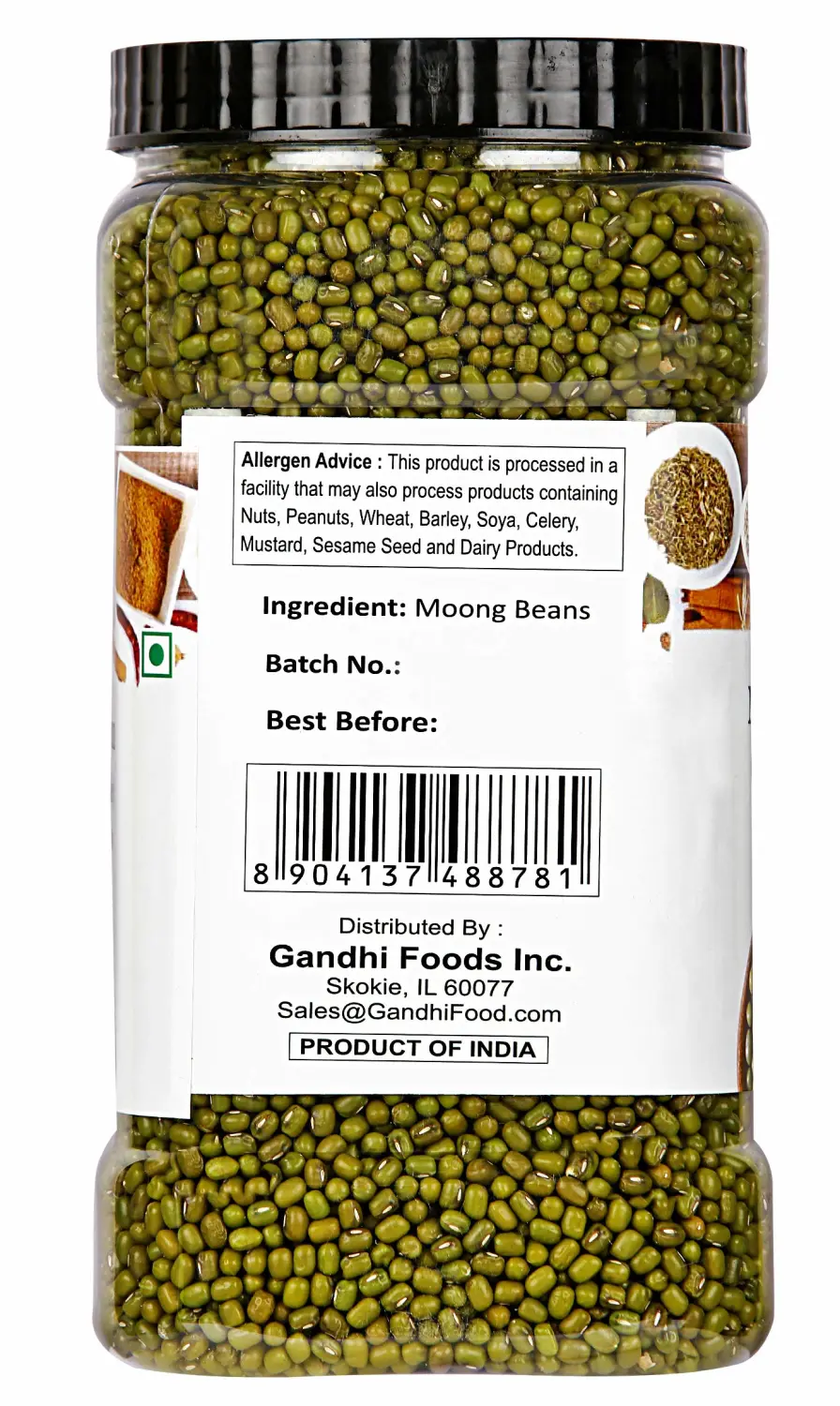 TAJ Moong Whole 4-Pounds (Sprout Ready) Whole Mung Beans