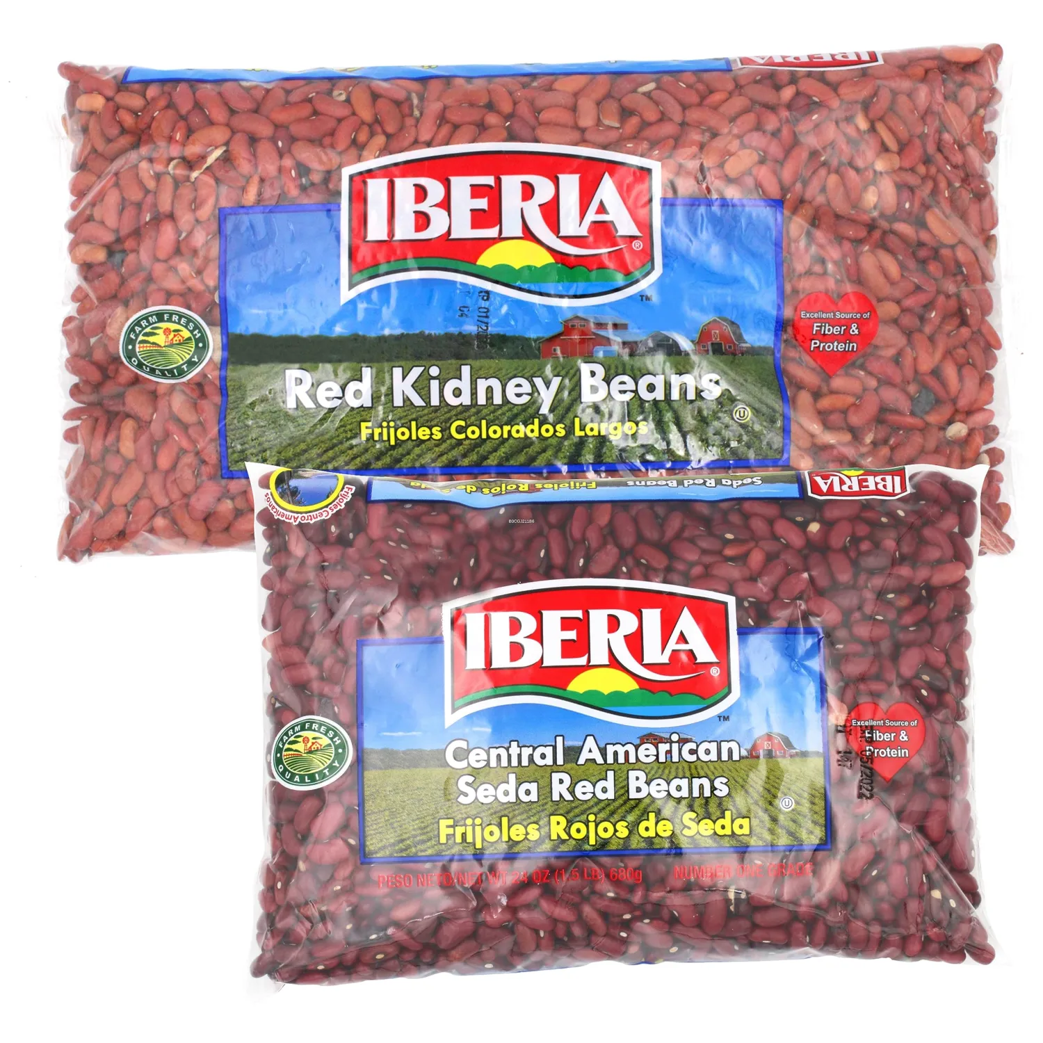 Iberia Red Kidney Beans, 4lb. + Iberia Seda Beans 1.5 lbs.