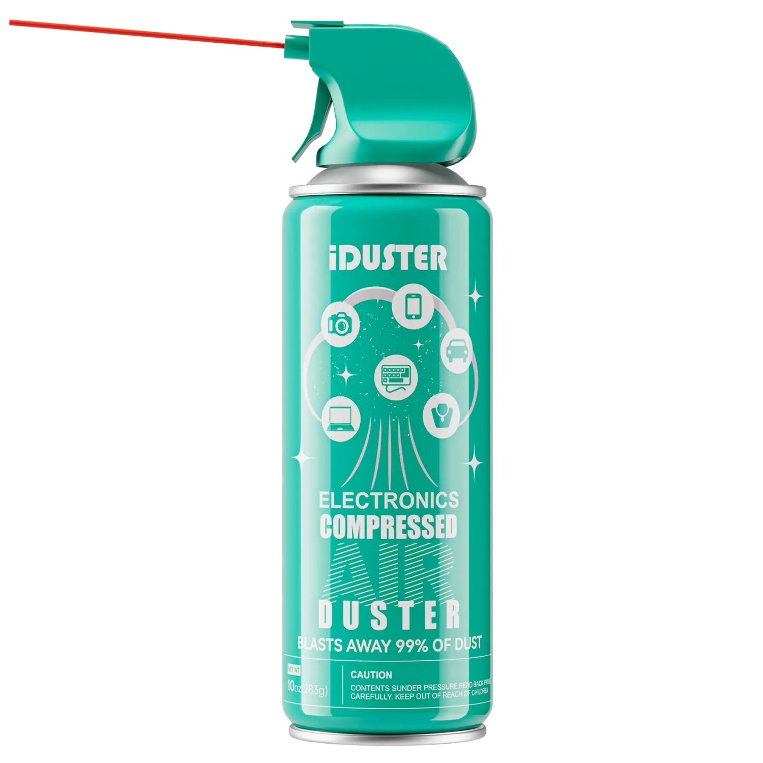 Disposable Compressed Duster, Computer Cleaner, Keyboard Cleaner, 1 Pack, 10 oz