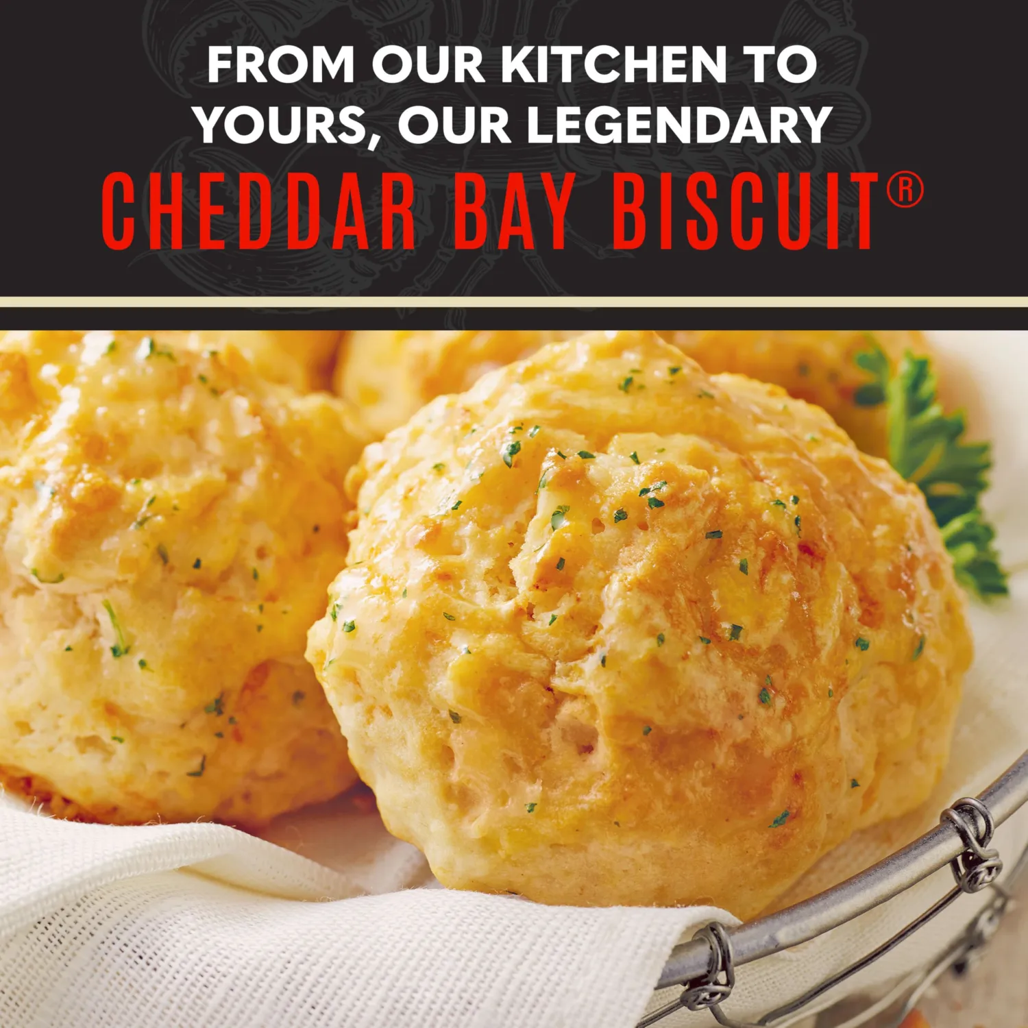 Red Lobster Cheddar Bay Biscuit Mix, Garlic Herb Seasoning Included, Cheddar Biscuit Mix, 11.36 Oz Box