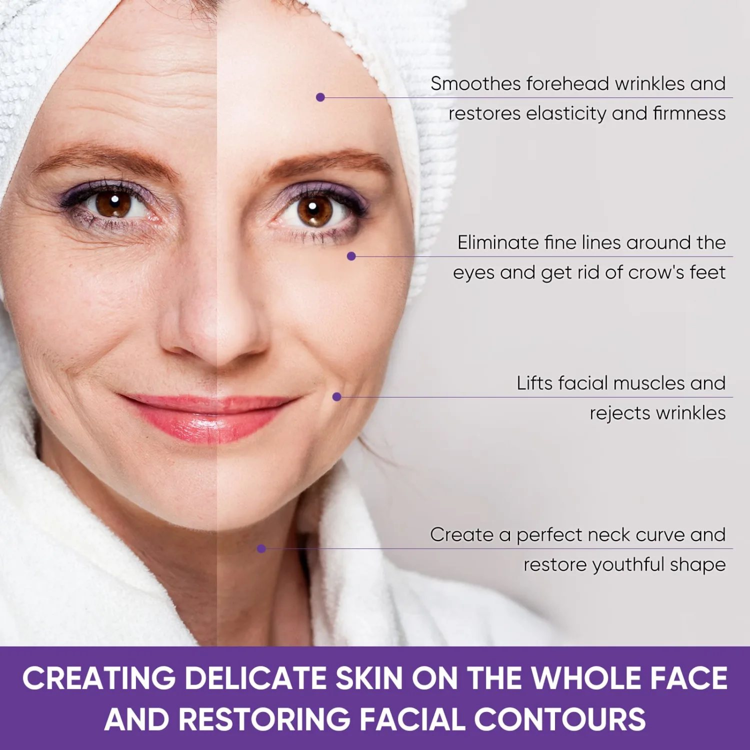 MOSKILA Instant Face Lift Cream, 2-Minute Temporary Skin Tightening Cream, Smoothing Fine Lines and Wrinkles for Face and Neck, 1.7Fl Oz