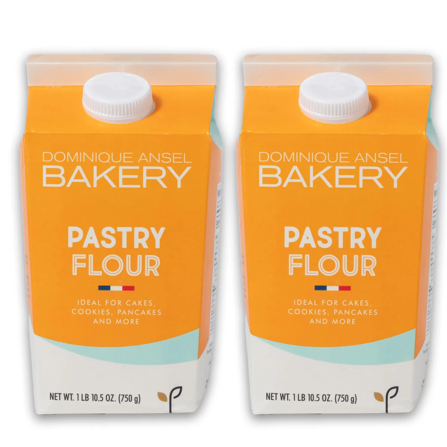 Fine French Pastry Flour, 2 Pack, by Dominique Ansel & Grands Moulins De Paris, T55 Soft White Wheat Flour From France, Ideal for Baking Pancakes, Sponge Cakes and Light and Airy Pastries, 1.65lb Carton, Pack of 2