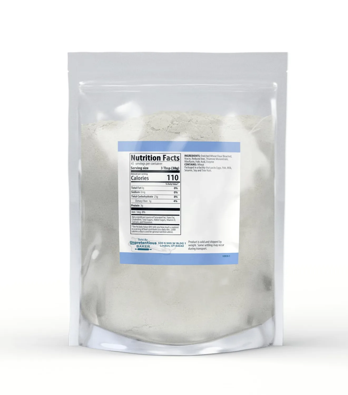 Unpretentious All-Purpose Flour (3 lb), Baking and Thickening