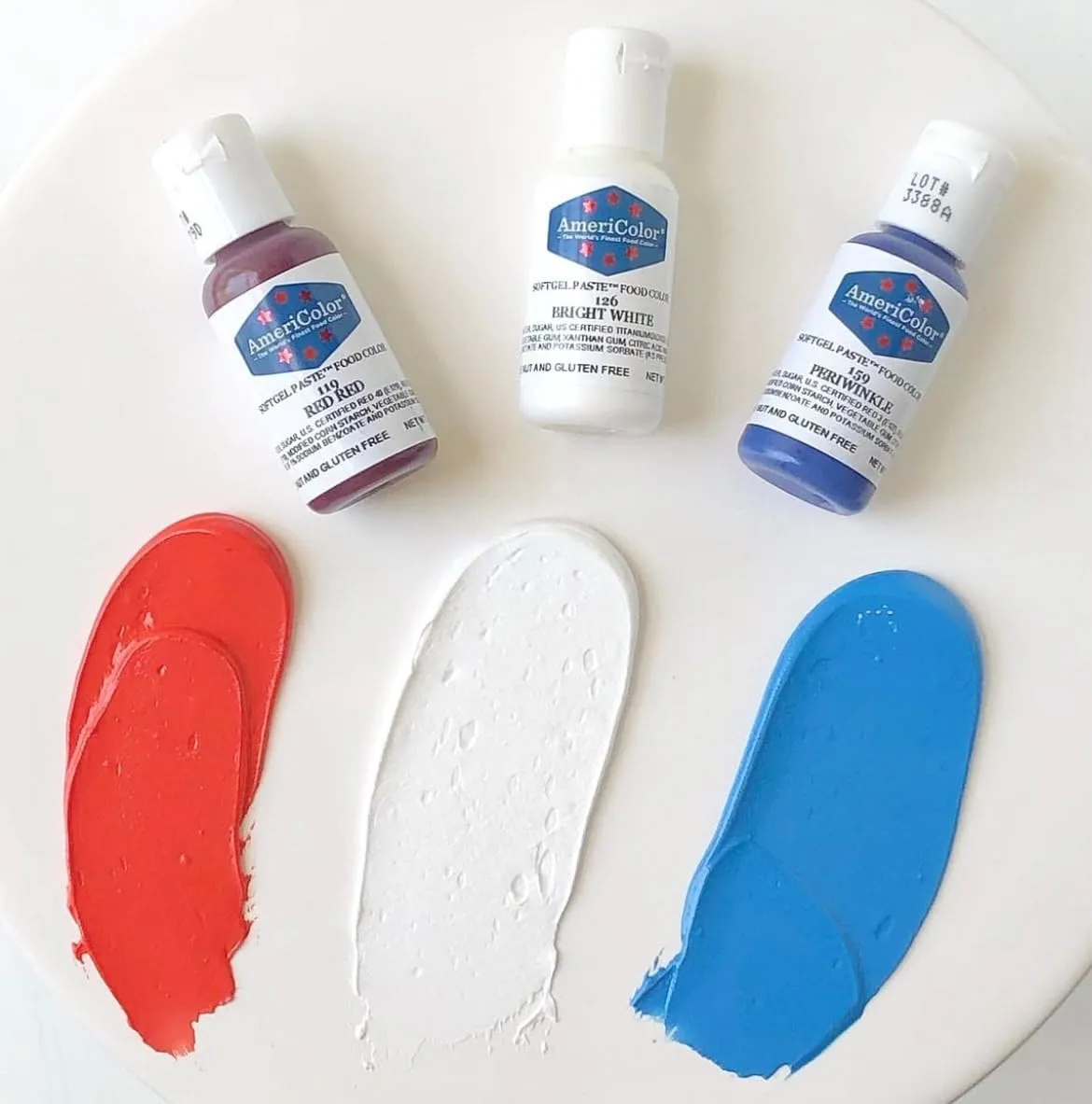 Food Coloring AmeriColor - Bright White Soft Gel Paste, .75 Ounce