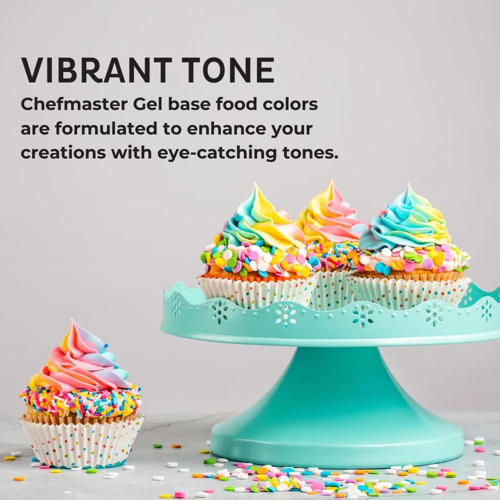 Chefmaster Gel Food Color, 1-Ounce, Teal