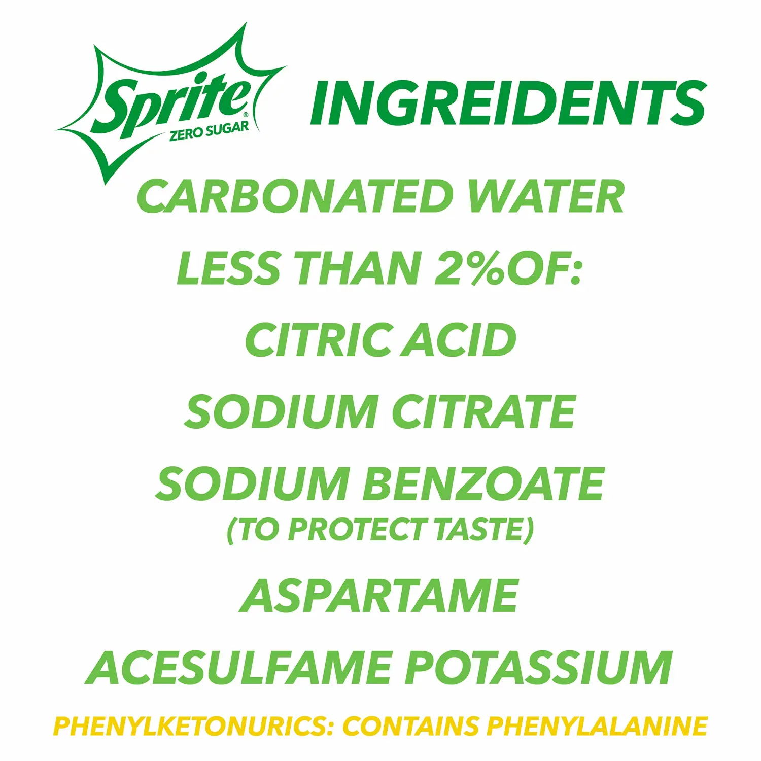 Sprite Zero, 12 fl oz, 12 Pack